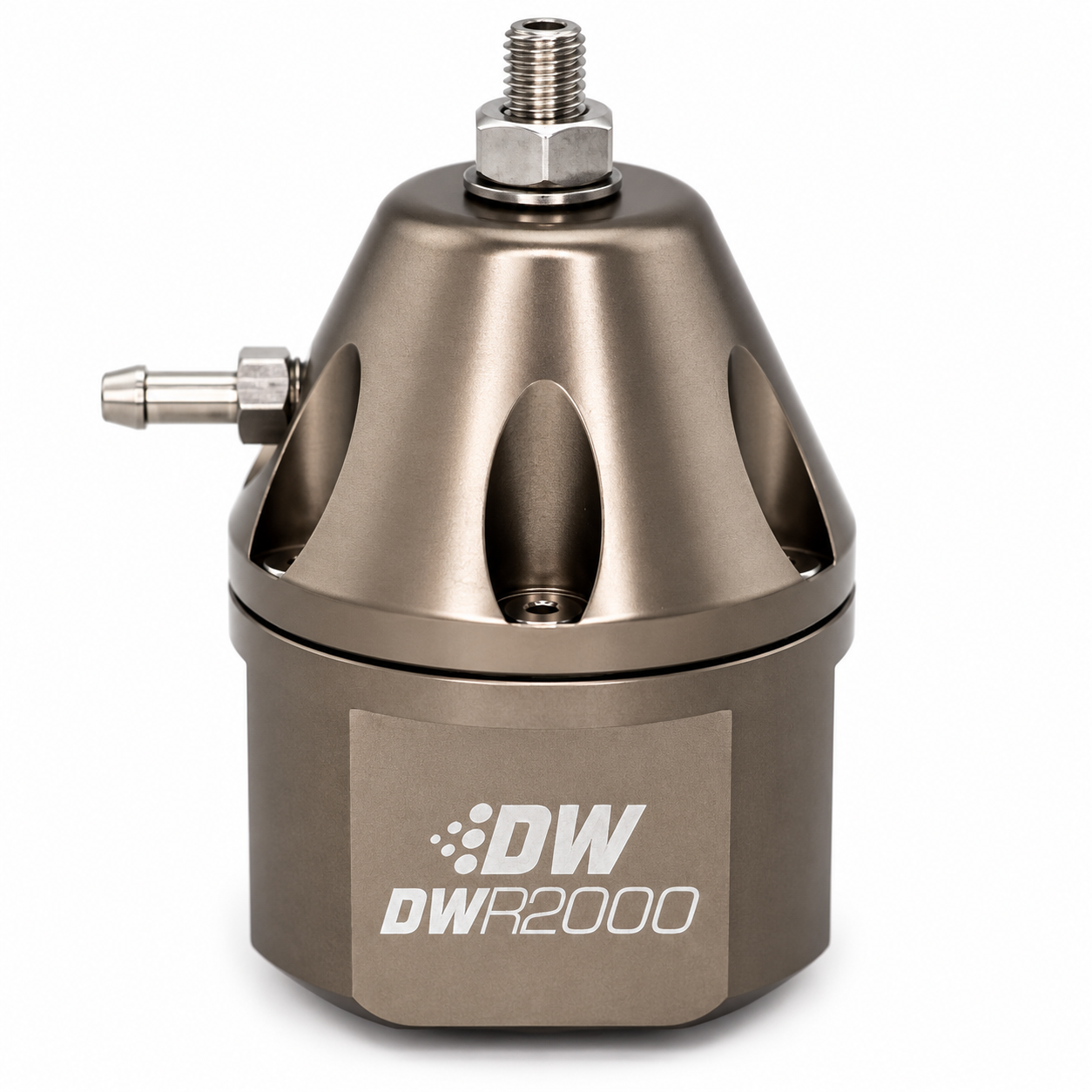 DeatschWerks Titanium Color DWR2000 -10AN Adjustable Fuel Pressure Regulator